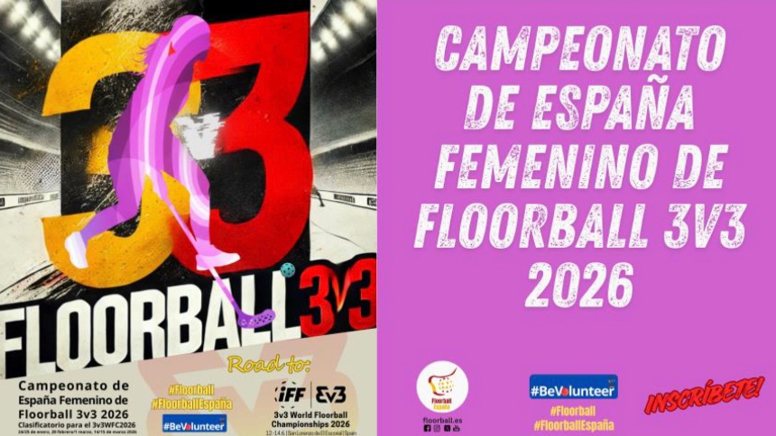 Abiertas las inscripciones para el Campeonato de España Femenino de Floorball 3v3